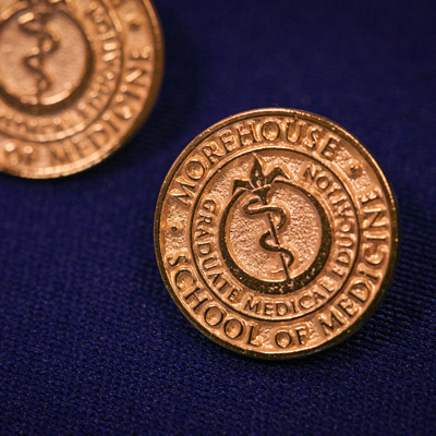 gold pins that say Graduate Medical Education